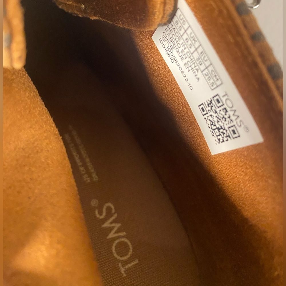 Toms Tan Wedge Ankle Boots - Picture 5 of 7
